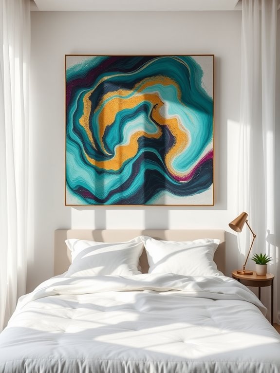 abstract paintings for bedroom