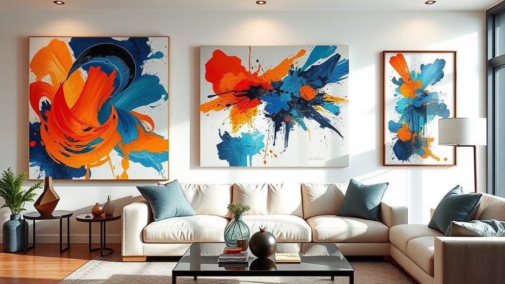 abstract wall decor ideas