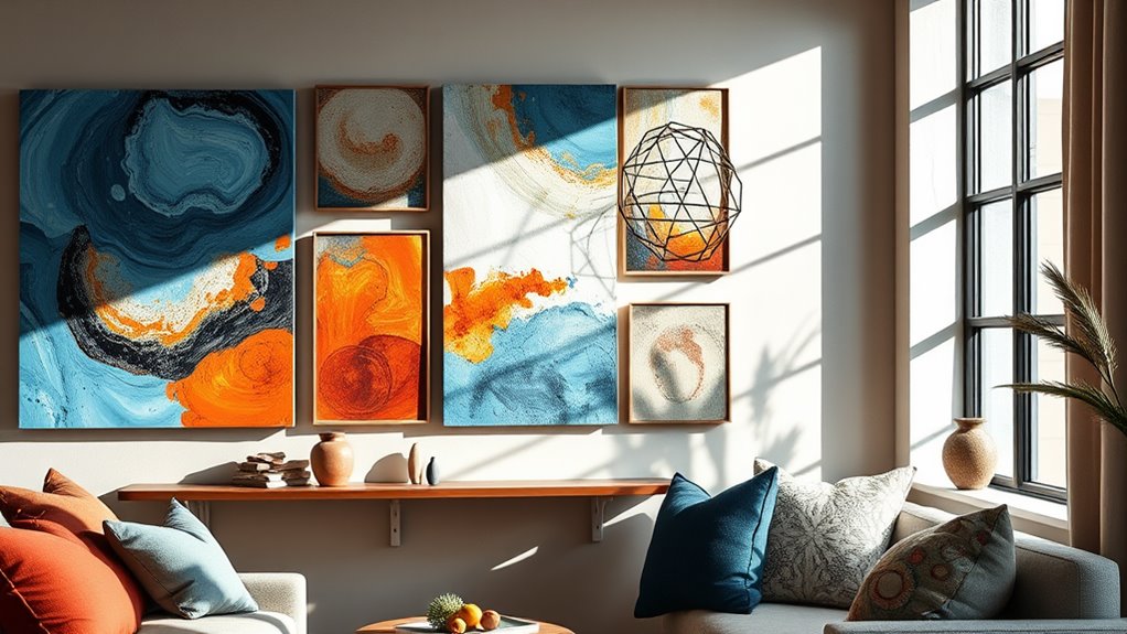 abstract wall decor tips