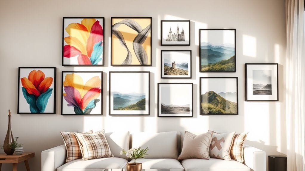 affordable living room artwork