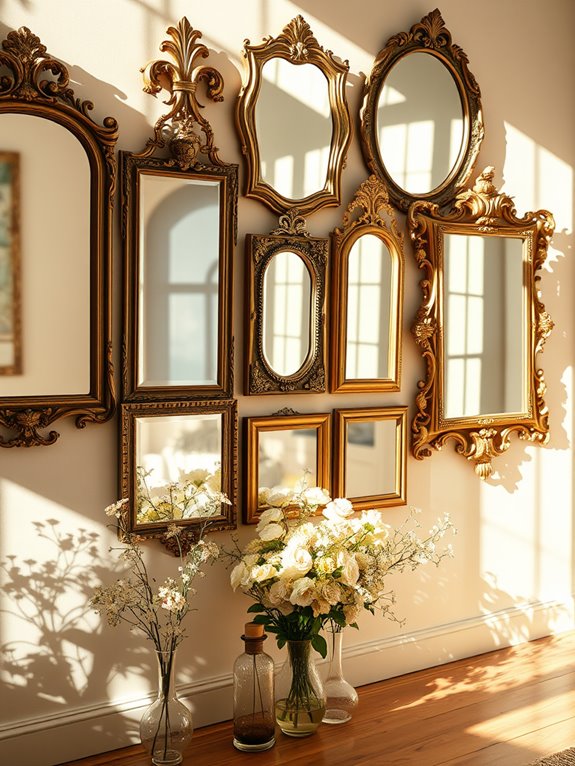 antique mirrors brighten spaces