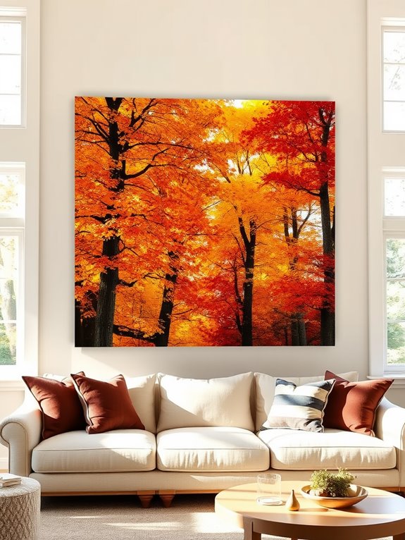 autumn inspired decorative enhancements