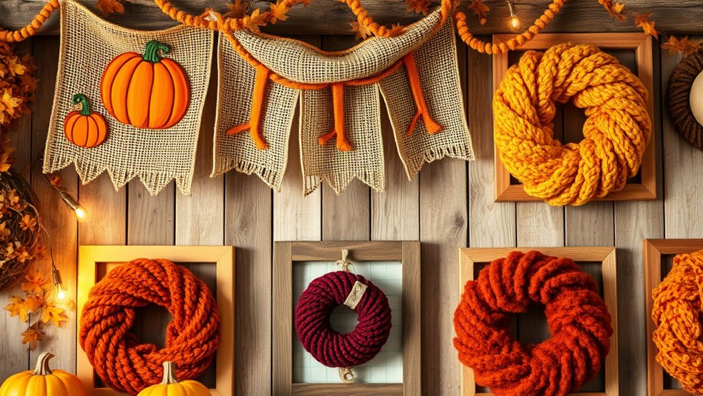 autumn inspired handmade wall decor