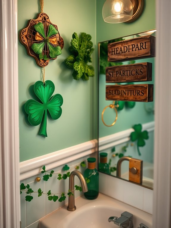 bathroom decor for st patrick s day