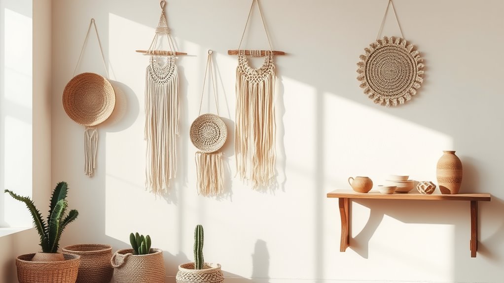 bohemian minimalist wall decor