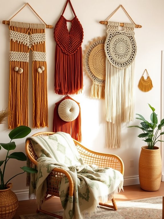 boho cozy textures colors