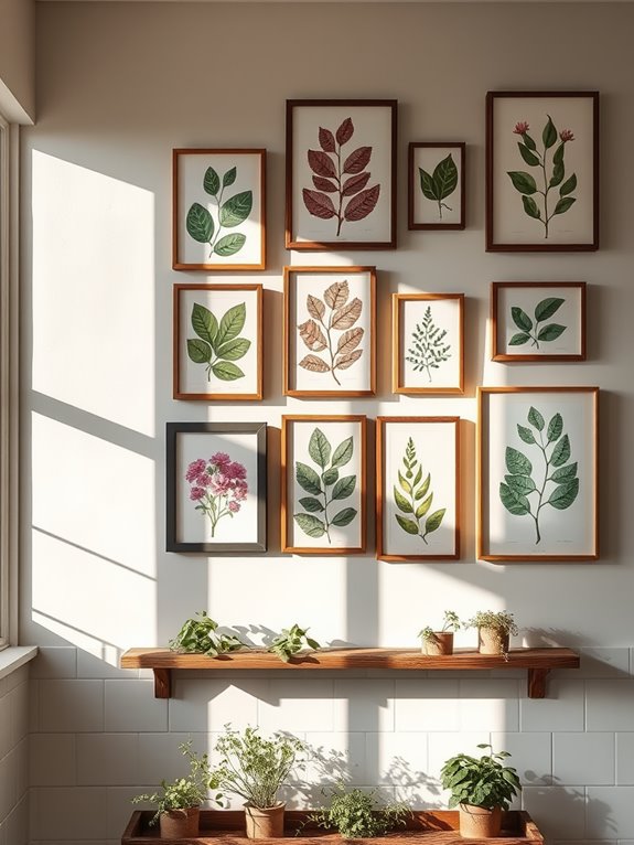 botanical print decor collection