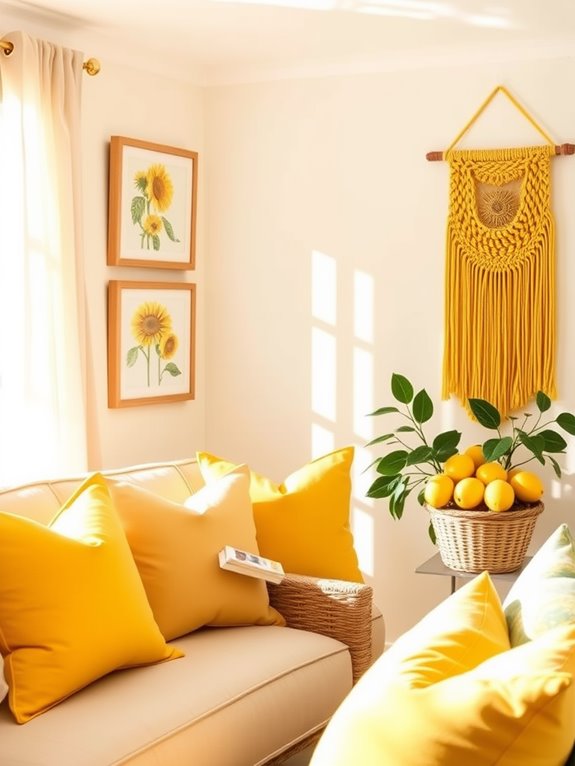 brighten with yellow accents