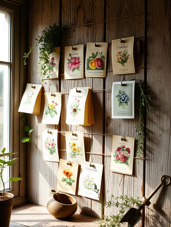 charming antique seed collection