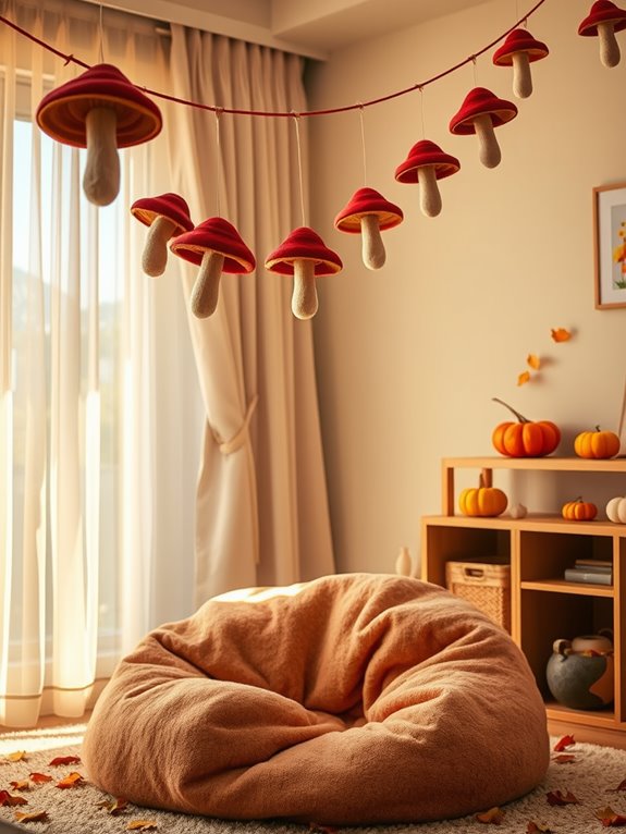 charming mushroom themed decorations