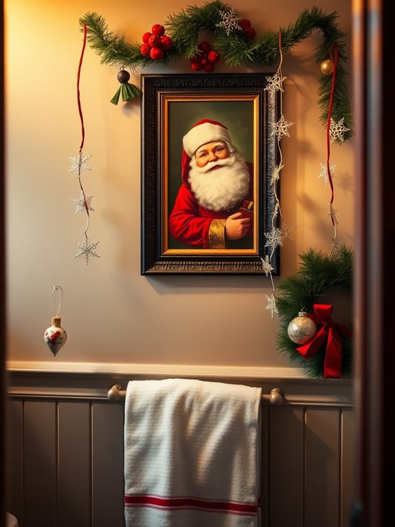 choosing christmas bathroom decor