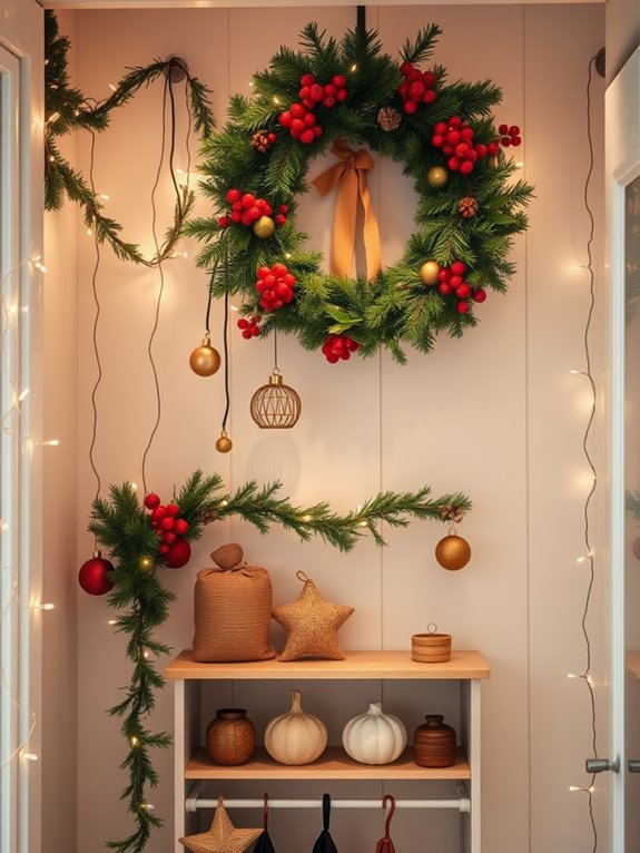 choosing christmas closet decor