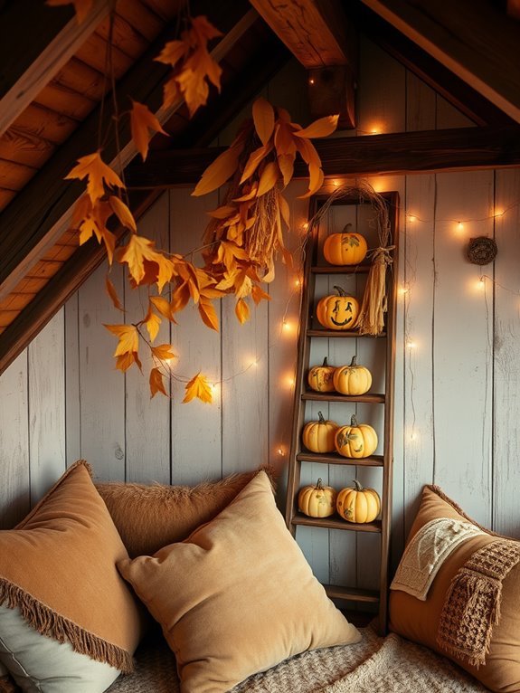 choosing fall attic decor