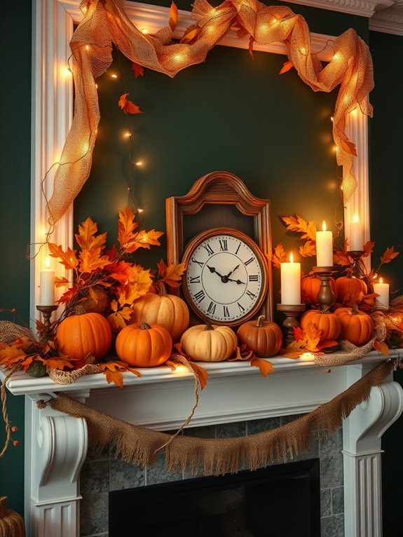 choosing fall mantel decor