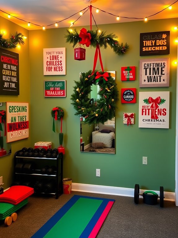 choosing festive gym decor