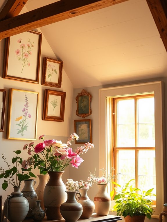 choosing spring attic decor