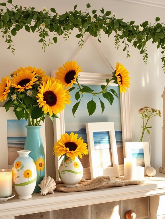 choosing summer mantel decor