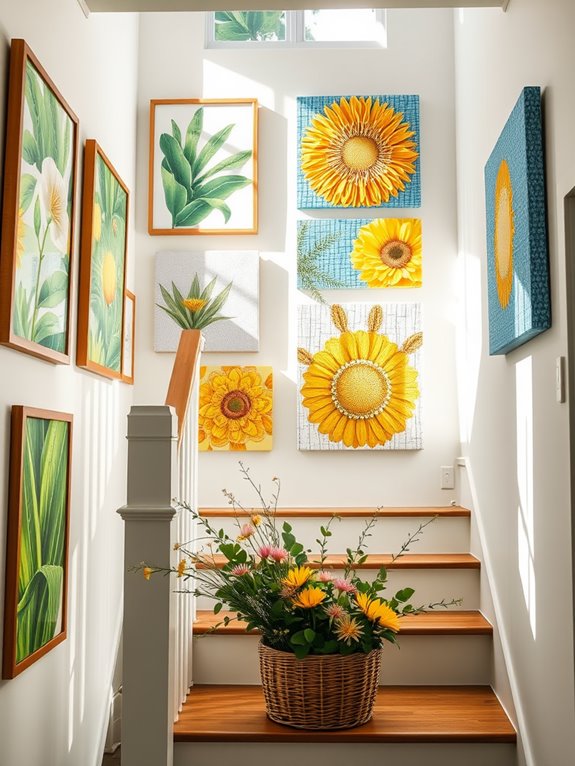 choosing summer staircase decor