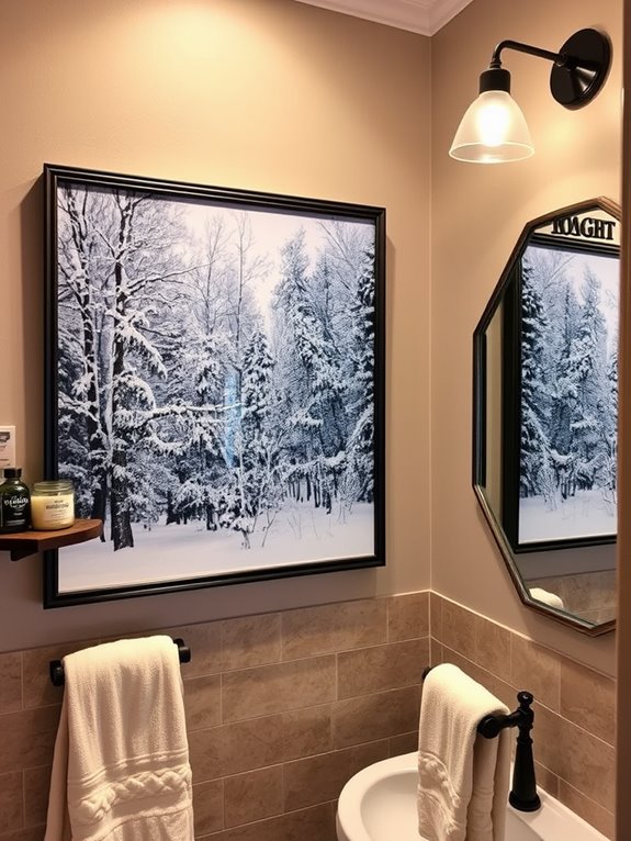 choosing winter bathroom decor