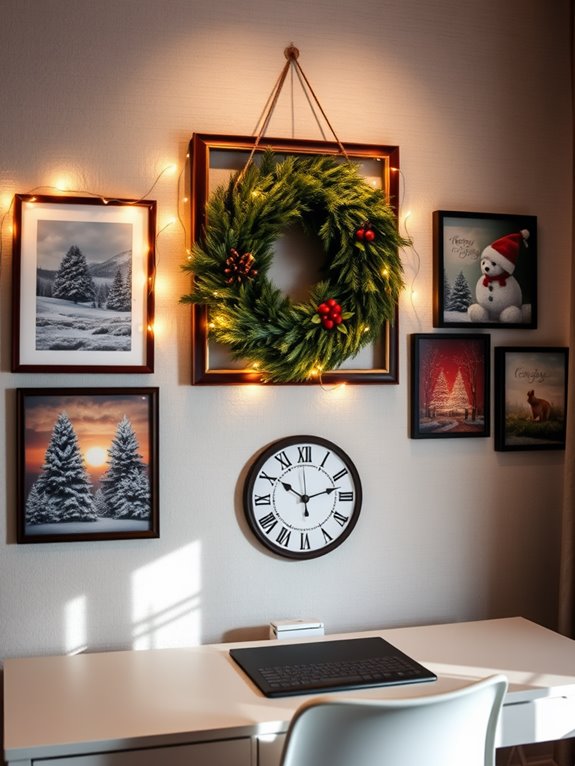 christmas home office decor