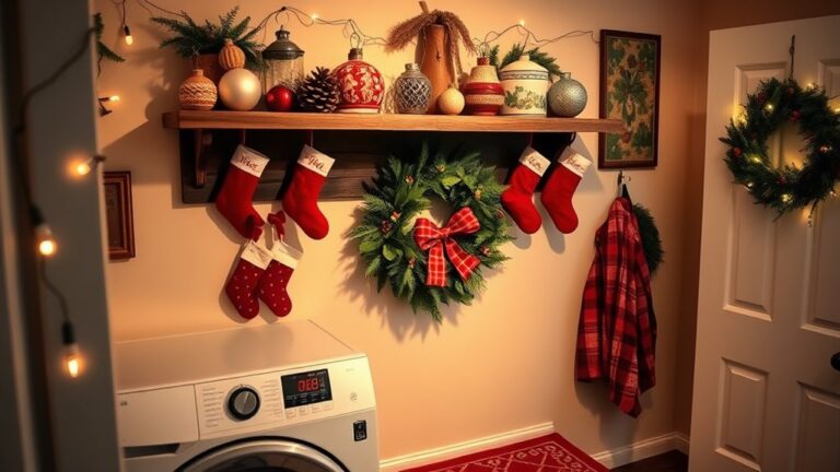 christmas laundry room decor