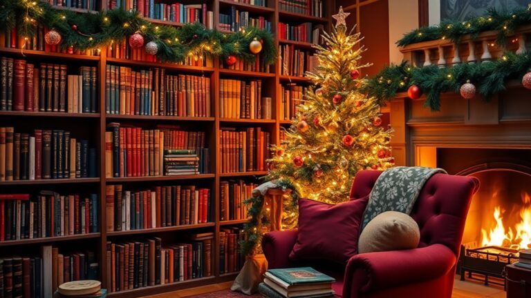 christmas library decor ideas