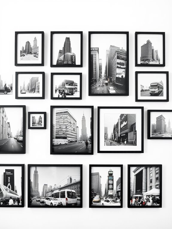 cityscape gallery wall design