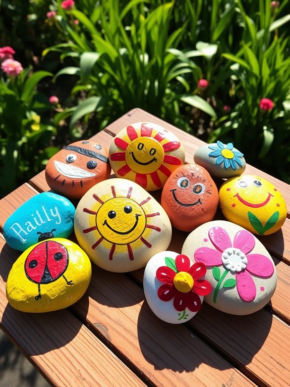 colorful decorative stone art