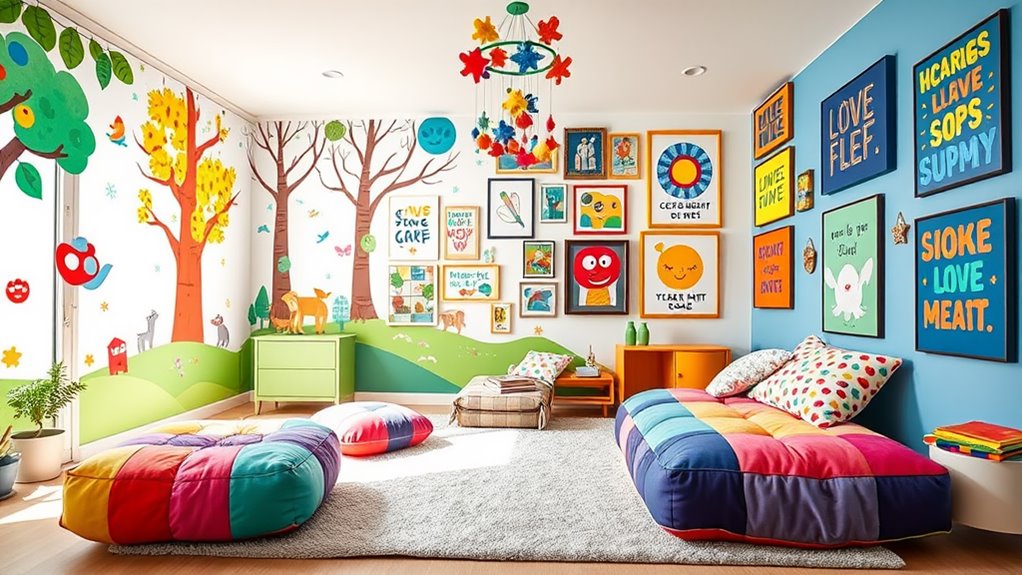colorful kids room decor