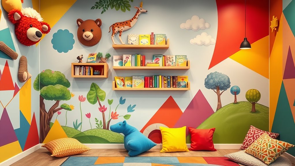colorful kids room decor
