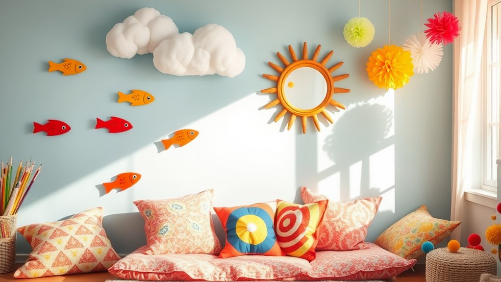 colorful kids room decor