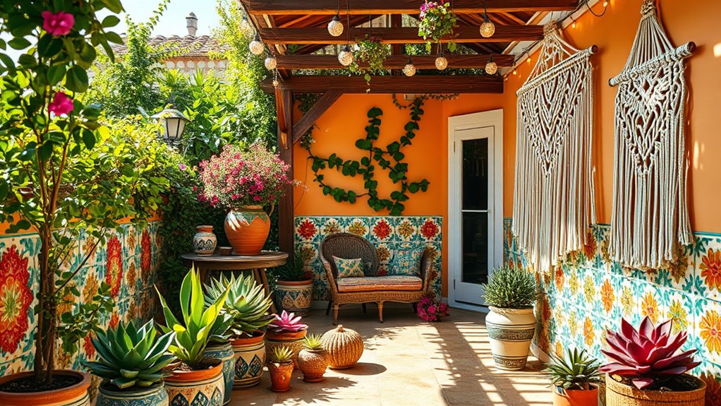 colorful outdoor decor ideas