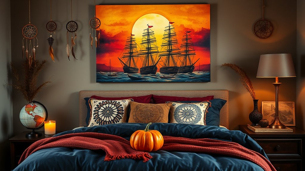 columbus day bedroom decor ideas