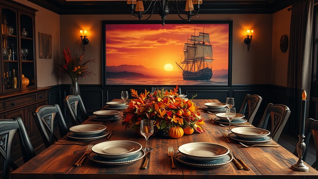 columbus day dining decor ideas