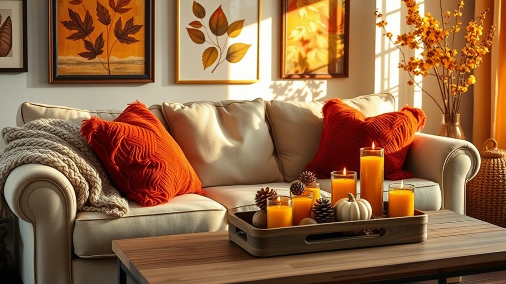 cozy autumn living room decor