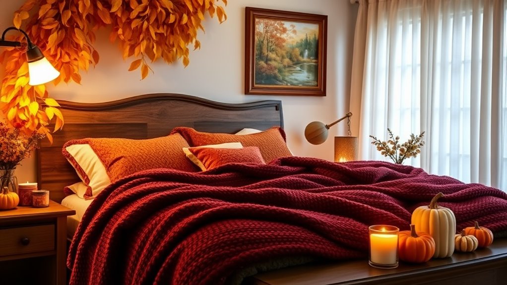 cozy fall bedroom decor