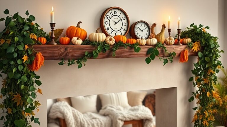 cozy fall mantel decor ideas