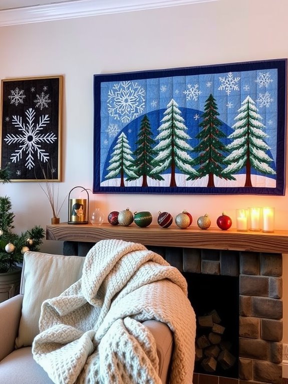 cozy quilted winter decor