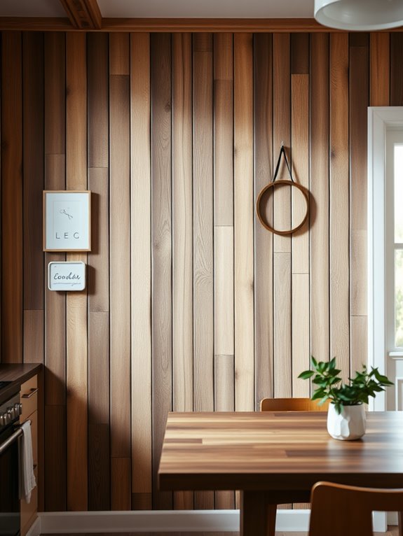 cozy textured wood slats