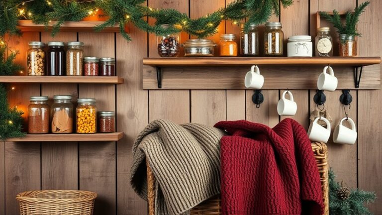 cozy winter pantry decor