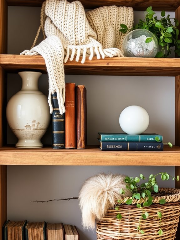 create depth with shelving