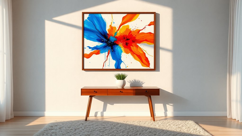 creative abstract art displays