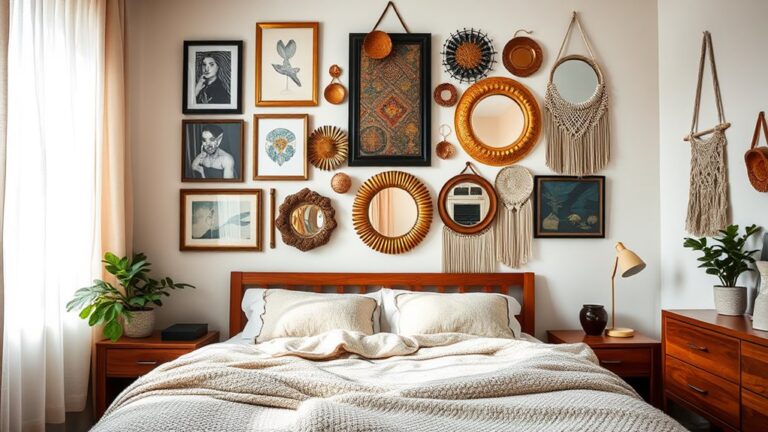 creative bedroom wall accents