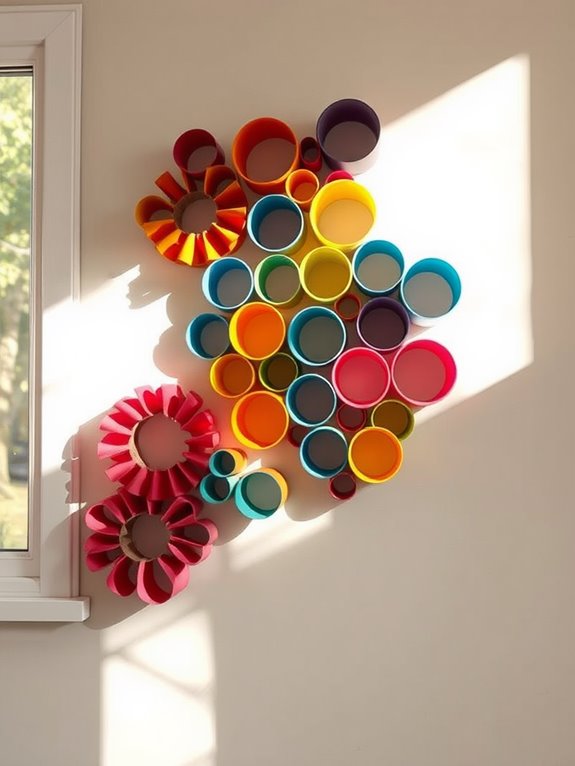 creative cardboard tube decor