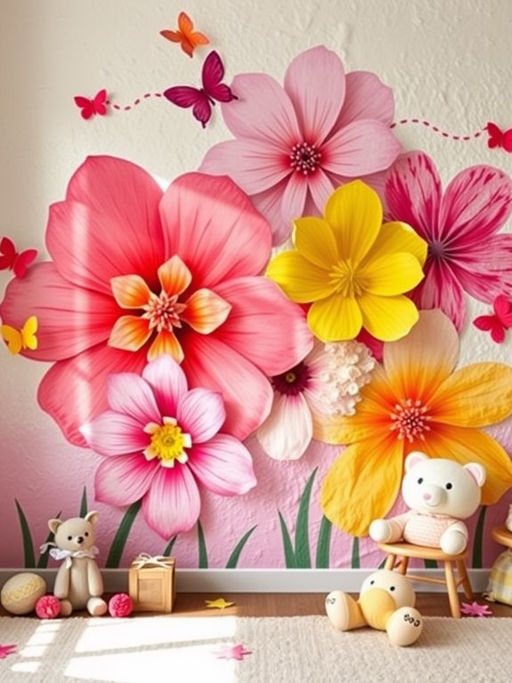 creative floral wall decor