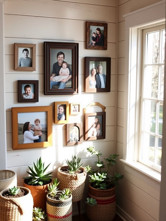 creative framed family portraits