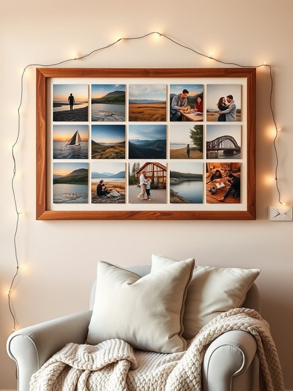 creative photo arrangements displayed