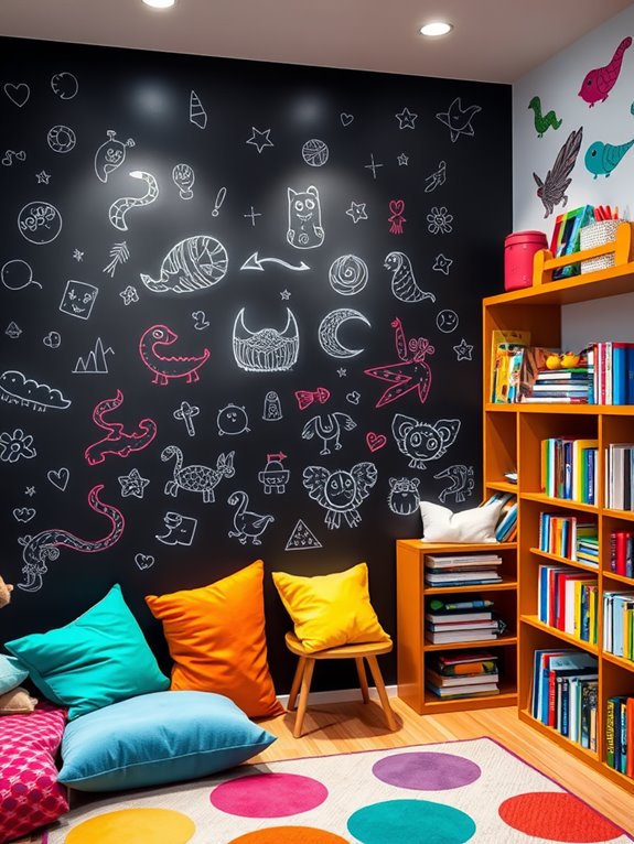 creative wall chalkboard ideas