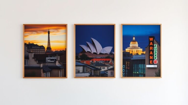 curate travel inspired cityscape art