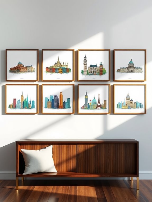 custom cityscape artworks created